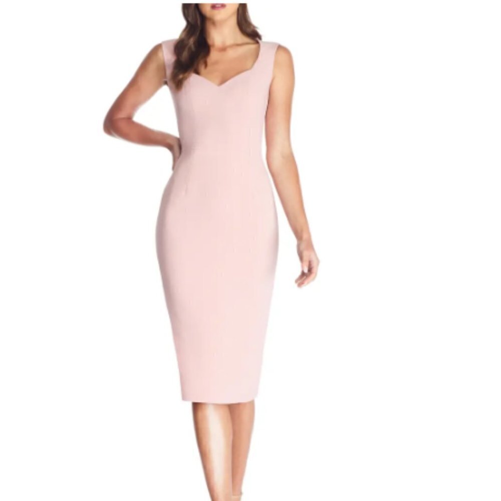 Dress The Population Elle‎ Sheath Dress in Blush sz XS